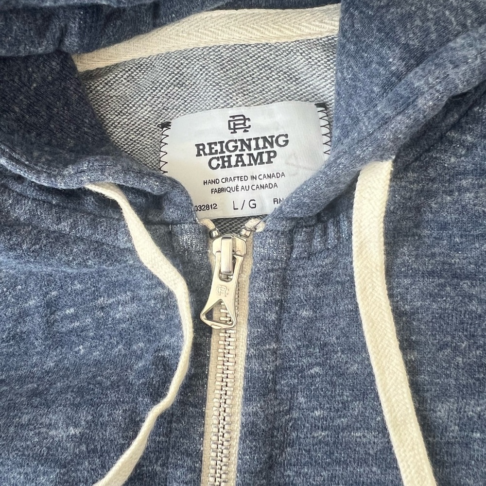 Reigning Champ Zip Up Hoodie